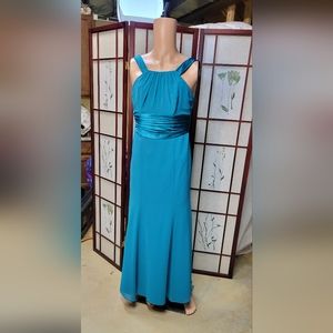 David's Bridal Teal Dress